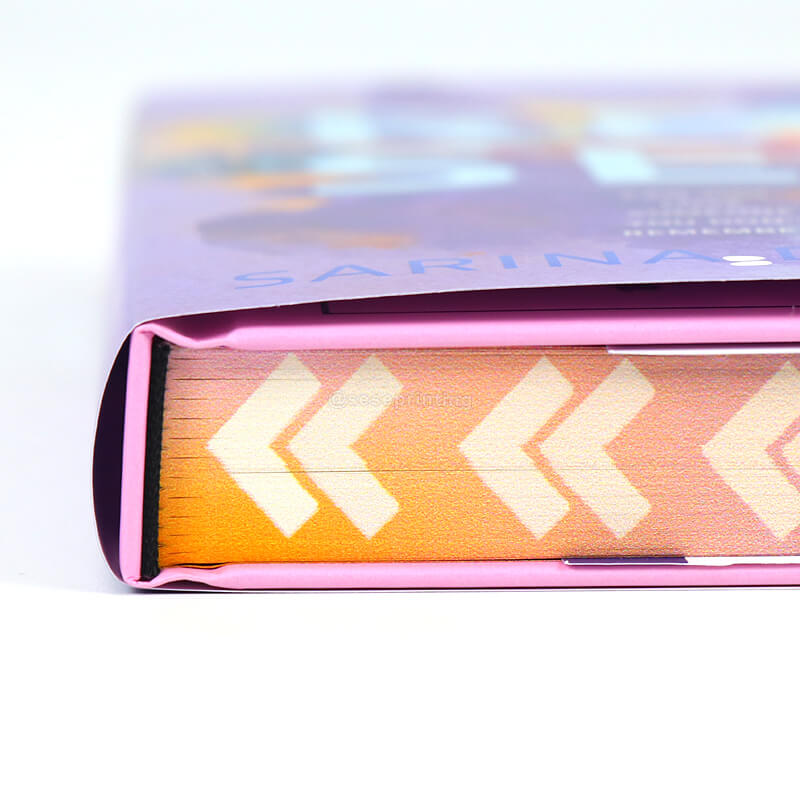 Embossed Foil Cover Book Printing Sprayed Edges and Dust Covers 11