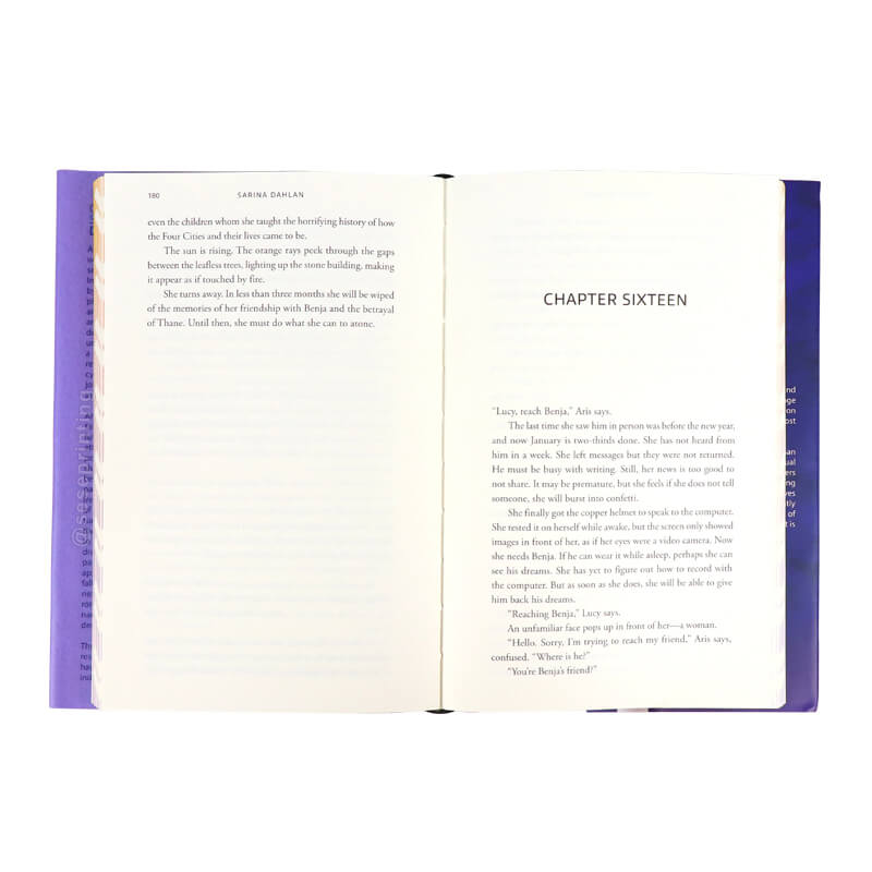 Embossed Foil Cover Book Printing Sprayed Edges and Dust Covers 8