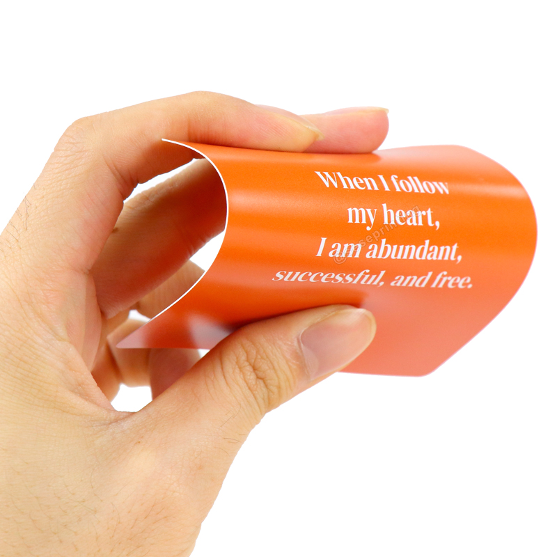 Custom Print Waterproof Positive Shower Affirmation Cards Games 9