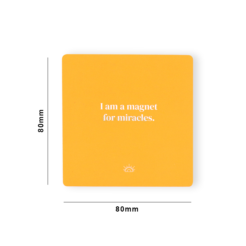 Custom Print Waterproof Positive Shower Affirmation Cards Games 7