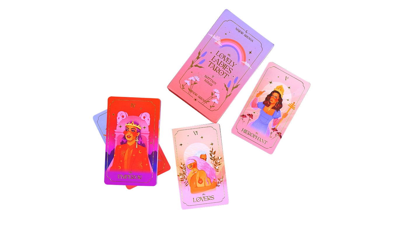 Printing Card Game Gilded Edges Tarot Cards Deck with Guidebooks 1