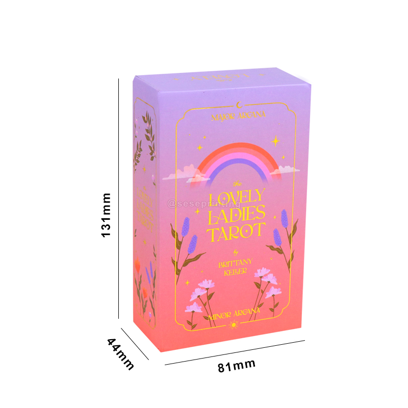 Printing Card Game Gilded Edges Tarot Cards Deck with Guidebooks 6