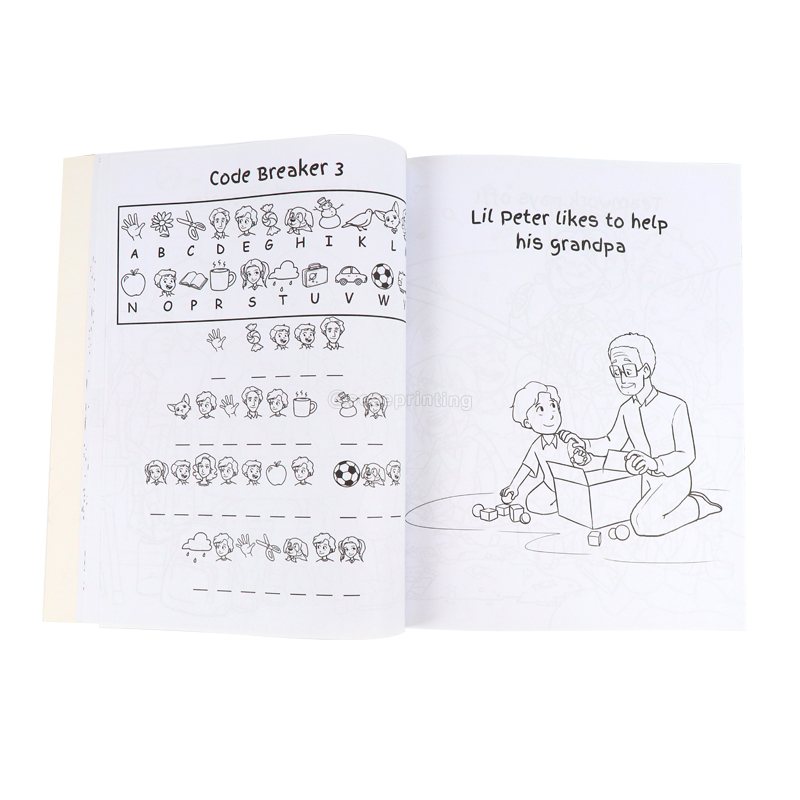 Custom Children Book Printing Paperback Coloring Book for Kids 7