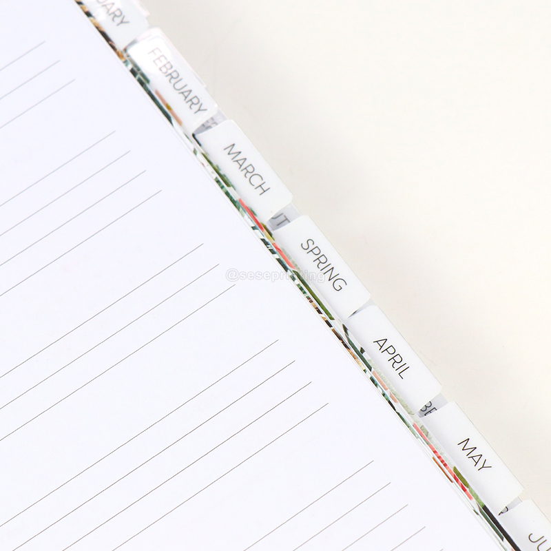 Daily Journal Custom A5 Hardcover Weekly Monthly Spiral Planner 9