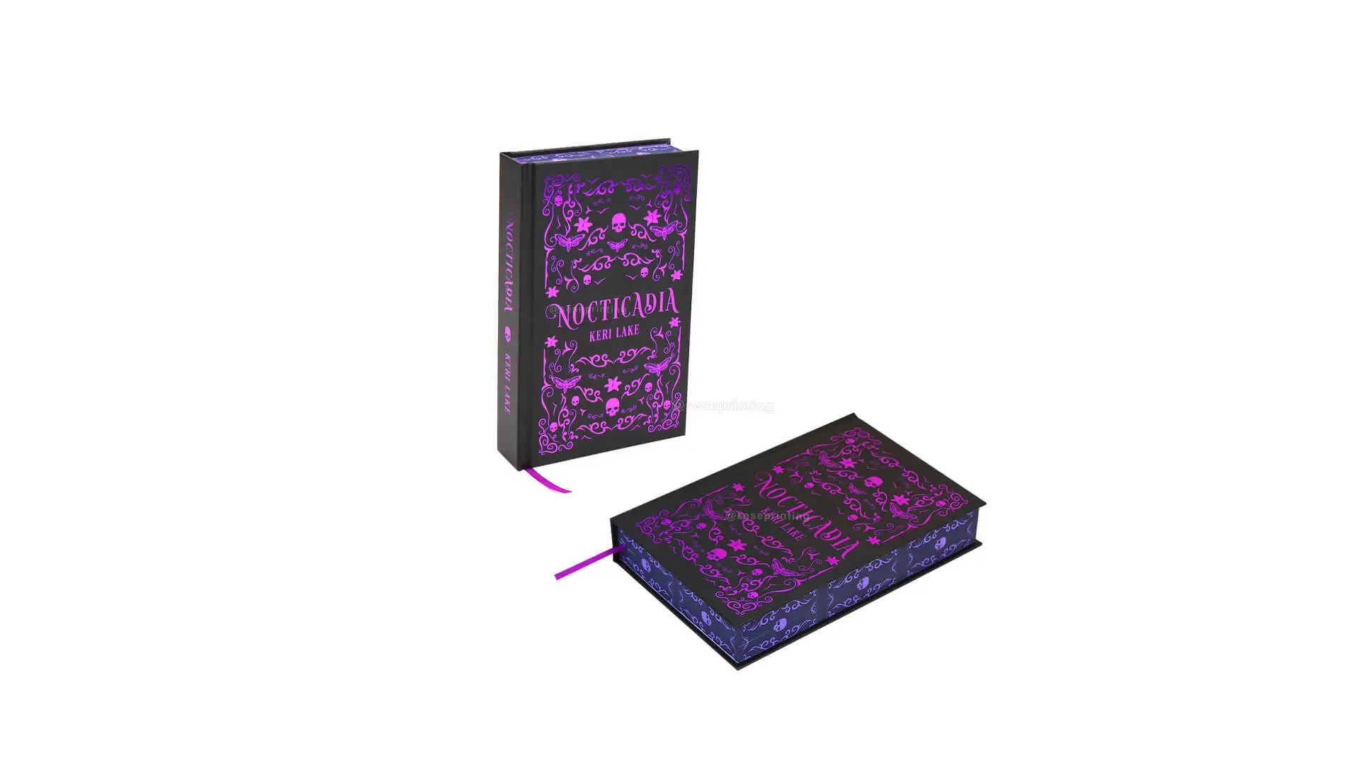 Purple Foiled Hardcover Special Edition Book Printed Sprayed Edges 1