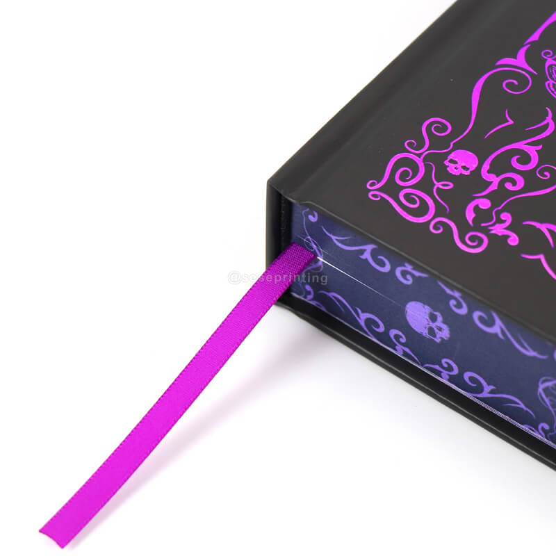 Purple Foiled Hardcover Special Edition Book Printed Sprayed Edges 10