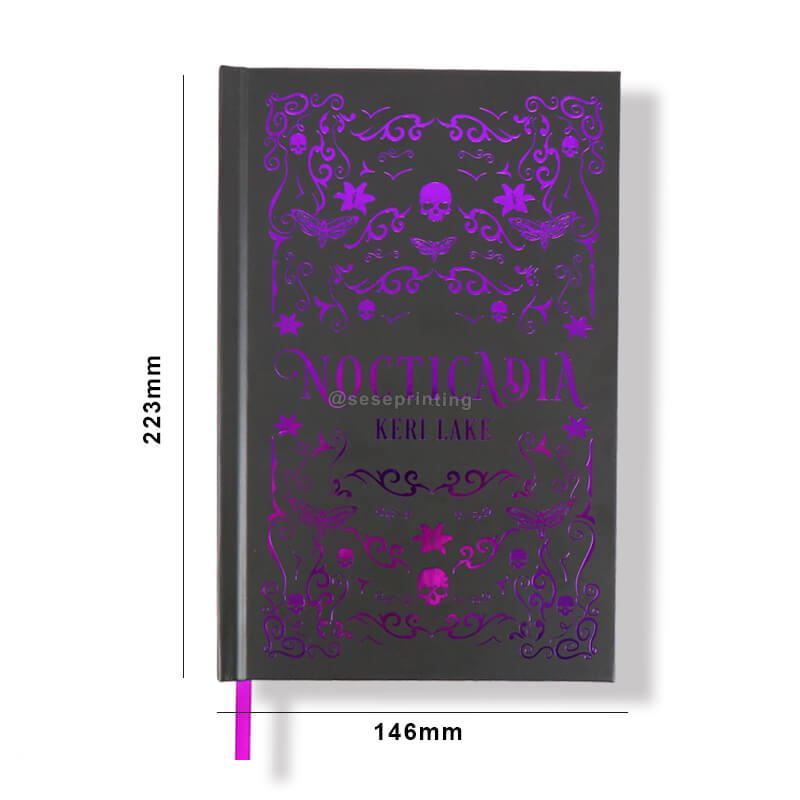 Purple Foiled Hardcover Special Edition Book Printed Sprayed Edges 6
