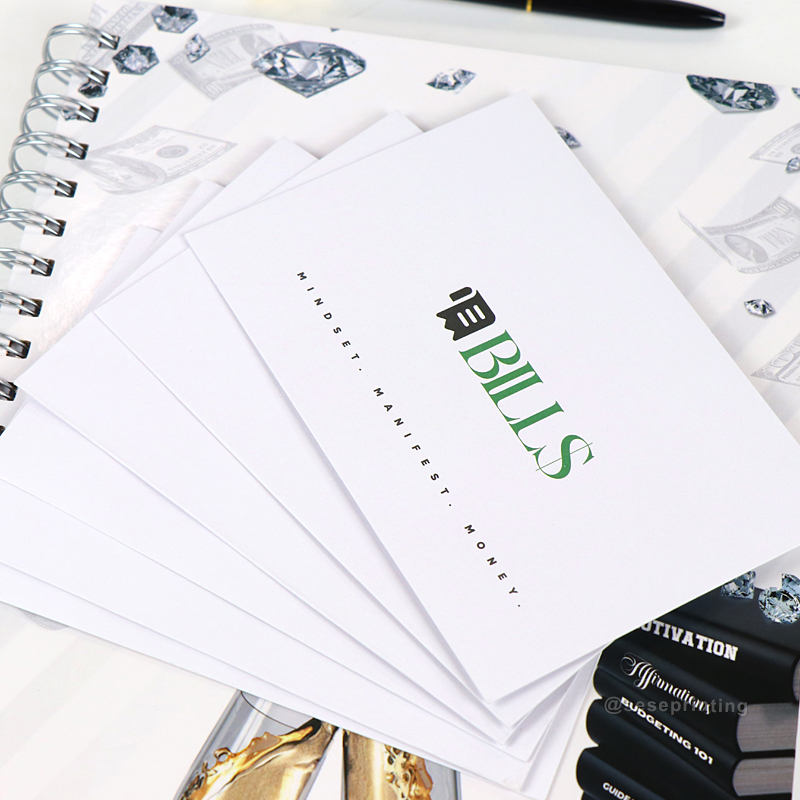 Custom Spiral Mindset Journal Hardcover Monthly Budget Planner 8