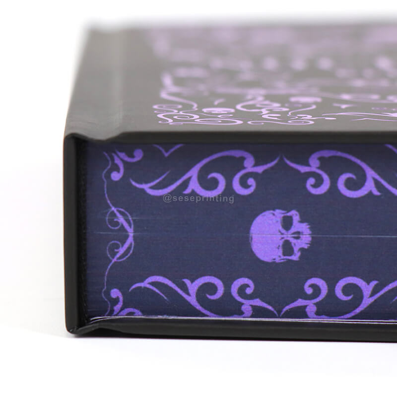 Custom Special Edition Hardcover Book Printing Purple Sprayed Edge 11
