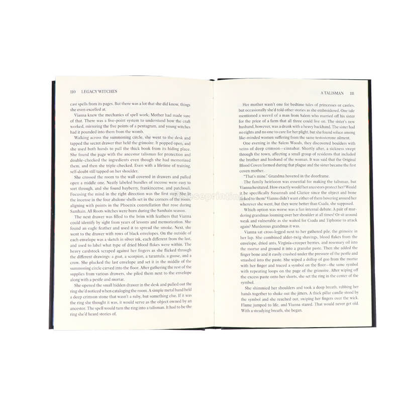 Custom Book Printing Company Hardcover Book with Stenciled Edges 7