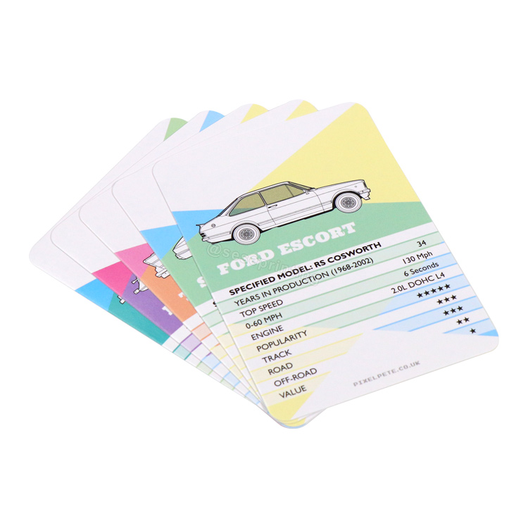 Custom Front and Back Game Card Printing Learning Flashcards 9