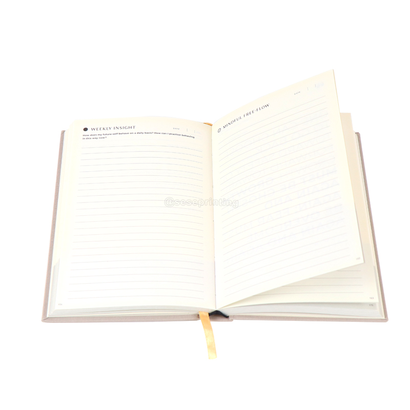 Custom Notebook Printing Fabric Weekly Journal A5 Mindful Planner 7