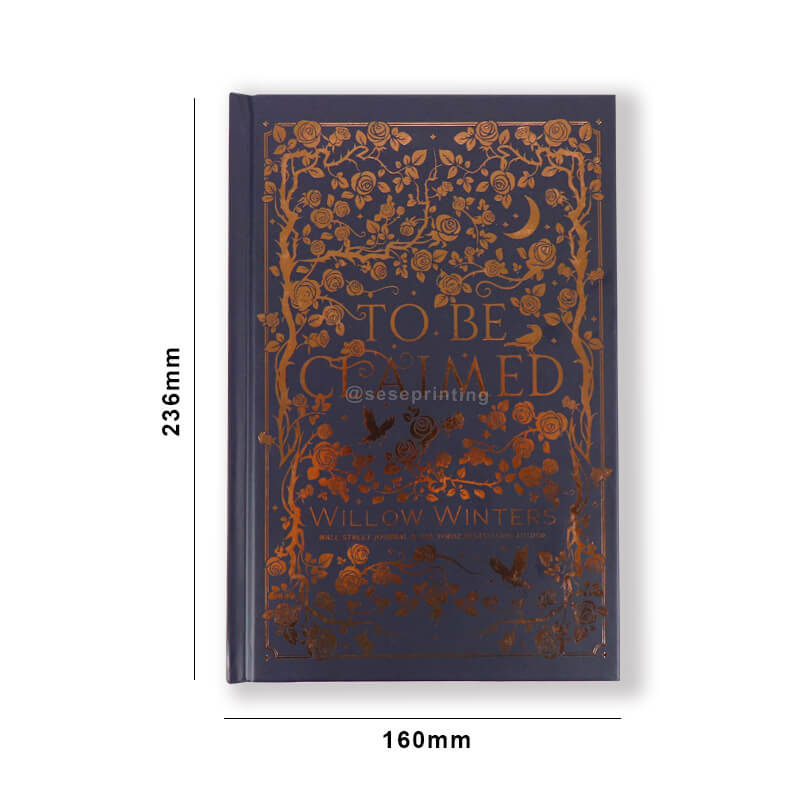 6x9 Foiled Hardback Book China Luxury Book Printing Sprayed Edges 6