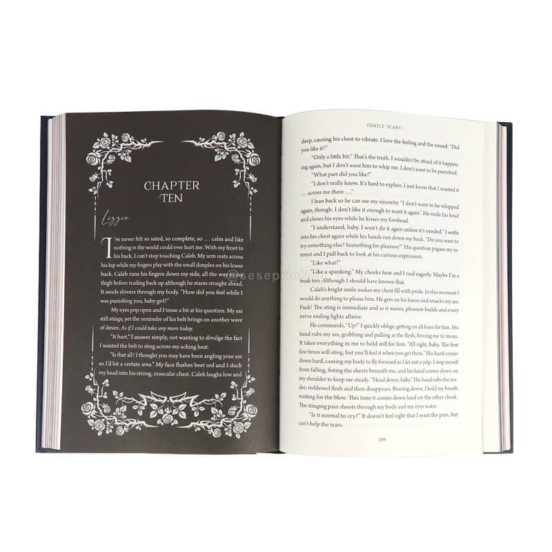 6x9 Foiled Hardback Book China Luxury Book Printing Sprayed Edges 7