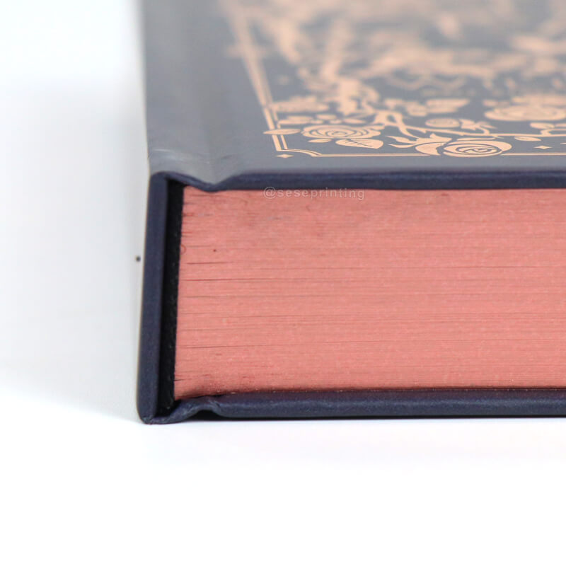 6x9 Foiled Hardback Book China Luxury Book Printing Sprayed Edges 10