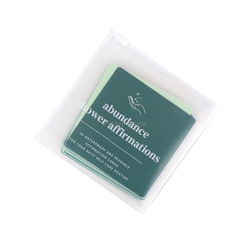 Custom Waterproof Daily Self Love Shower Affirmation Cards Printed 6