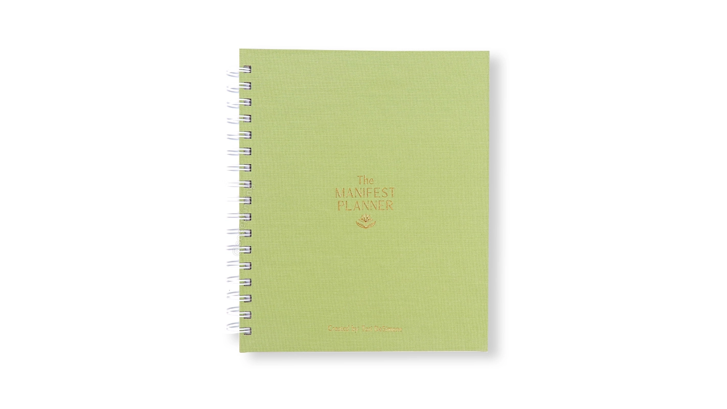 Fabric Journal Notebook Spiral Spiritual Manifest Planner Printed 1