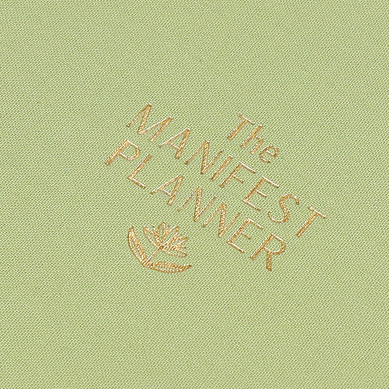 Fabric Journal Notebook Spiral Spiritual Manifest Planner Printed 9