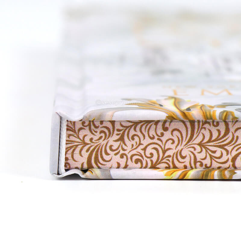 Custom Book Printing Gold Foil Hardcover Books with Stenciled Edges 10
