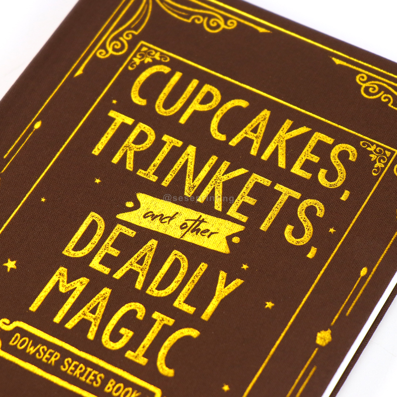 Cloth Cover Book Printing China Custom Gold Foil Hardcover Book 9