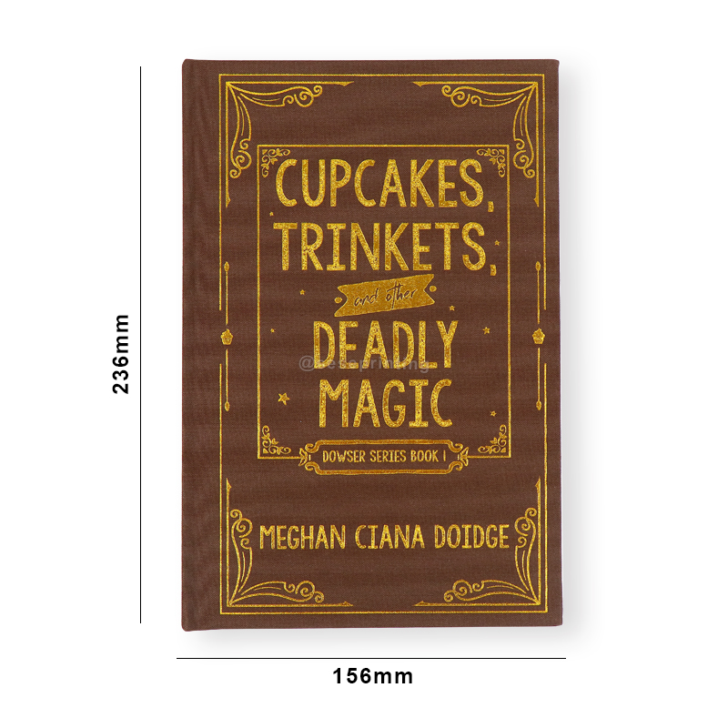 Cloth Cover Book Printing China Custom Gold Foil Hardcover Book 6