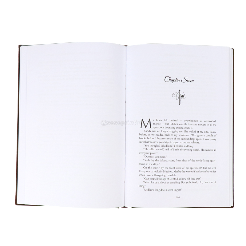 Cloth Cover Book Printing China Custom Gold Foil Hardcover Book 7