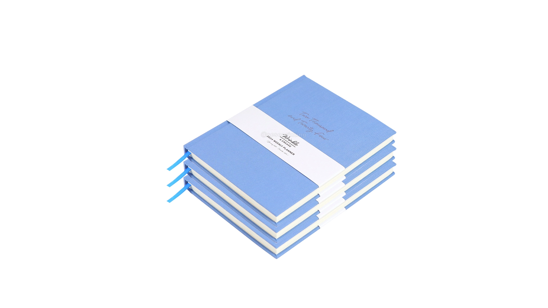 2024 Annual Weekly Planner Private Label A5 Linen Journal Printing 1