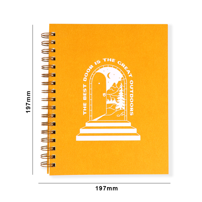 Kraft Cover Spiral Notebook Printing Sublimation Blank Journal 6