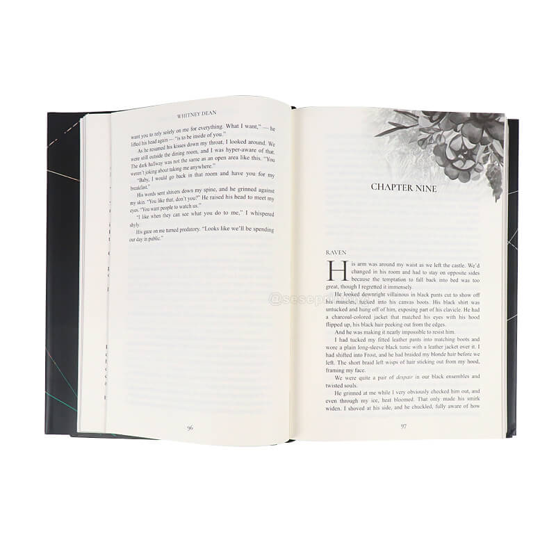 Hardcover Book Printing Silver Foiled Edges and Dust Jackets 8