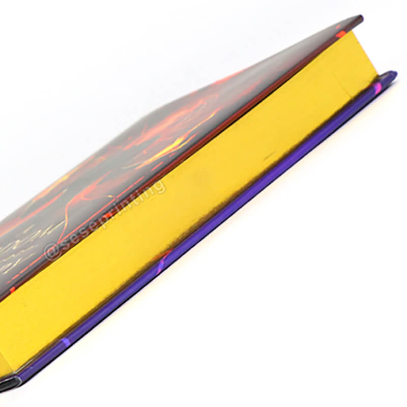 Custom Foil Hardback Book Printing Sprayed Edge and Dust Jacket 10