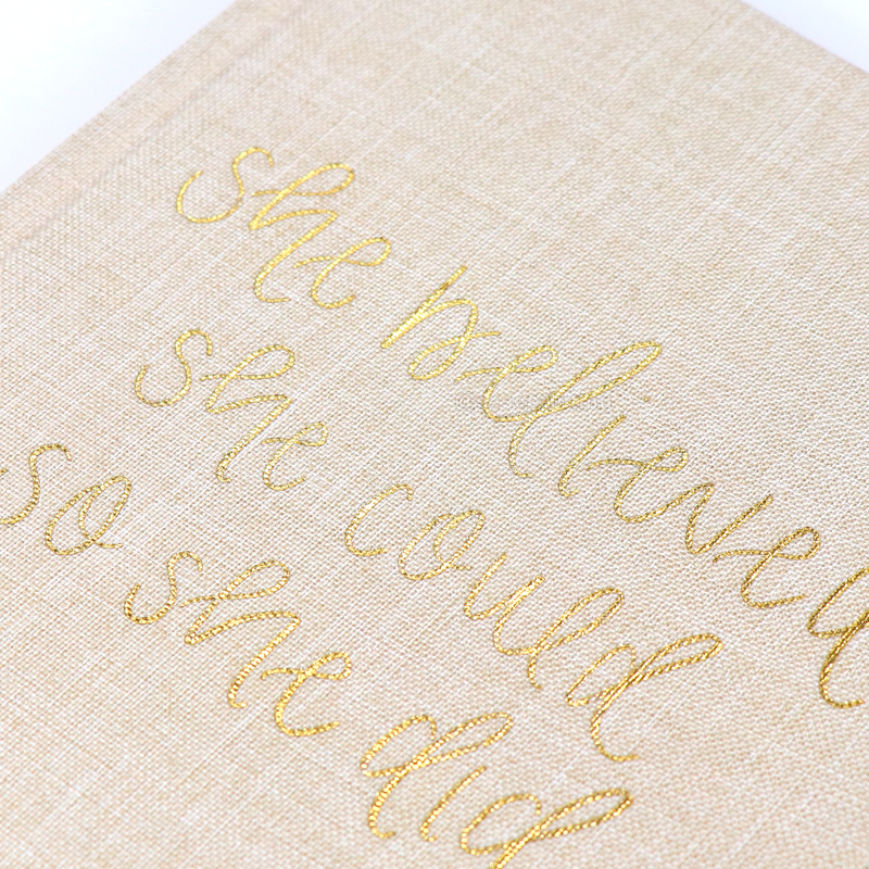 Custom Cloth Notebooks Hardcover Diary Linen Journal Printing 8