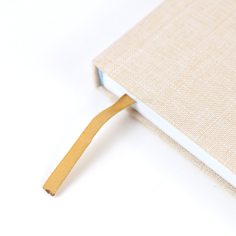 Custom Cloth Notebooks Hardcover Diary Linen Journal Printing 10