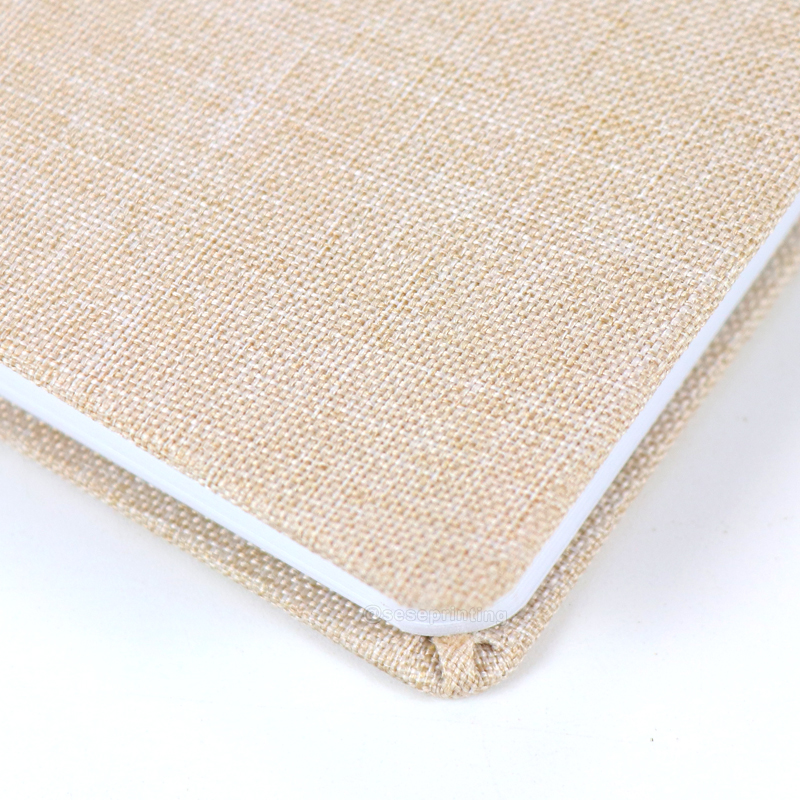 Custom Cloth Notebooks Hardcover Diary Linen Journal Printing 9