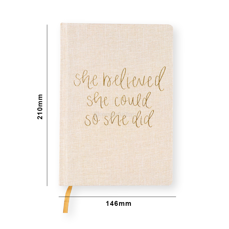 Custom Cloth Notebooks Hardcover Diary Linen Journal Printing 6