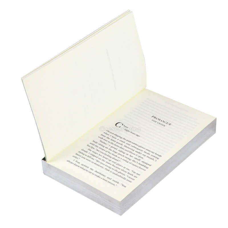 Paperback Book Printed with Sprayed Edges and Silver Foil on Title 7