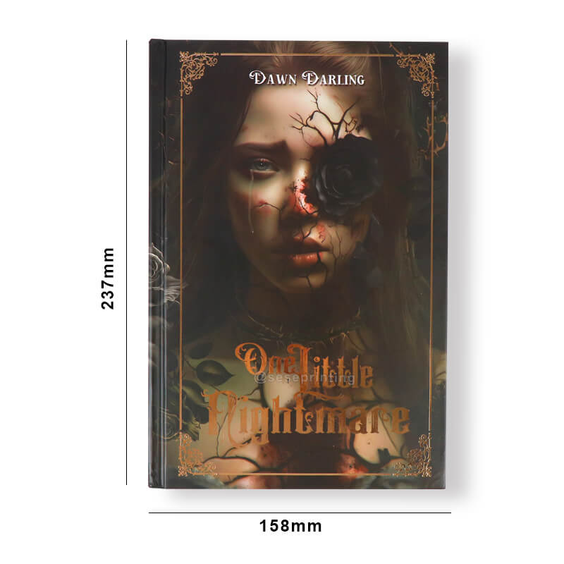 Dark Edition Book Publishing Hardcover Book Printing Sprayed Edges 6