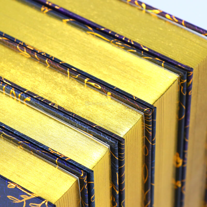 Making Book Printing Foiled Spine Hardback Sprayed Edges Book 9