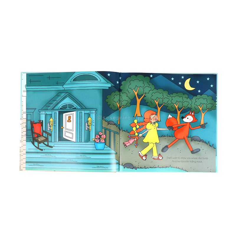 Custom Bedtime Story Book Hardcover Children Book Printing Service 7