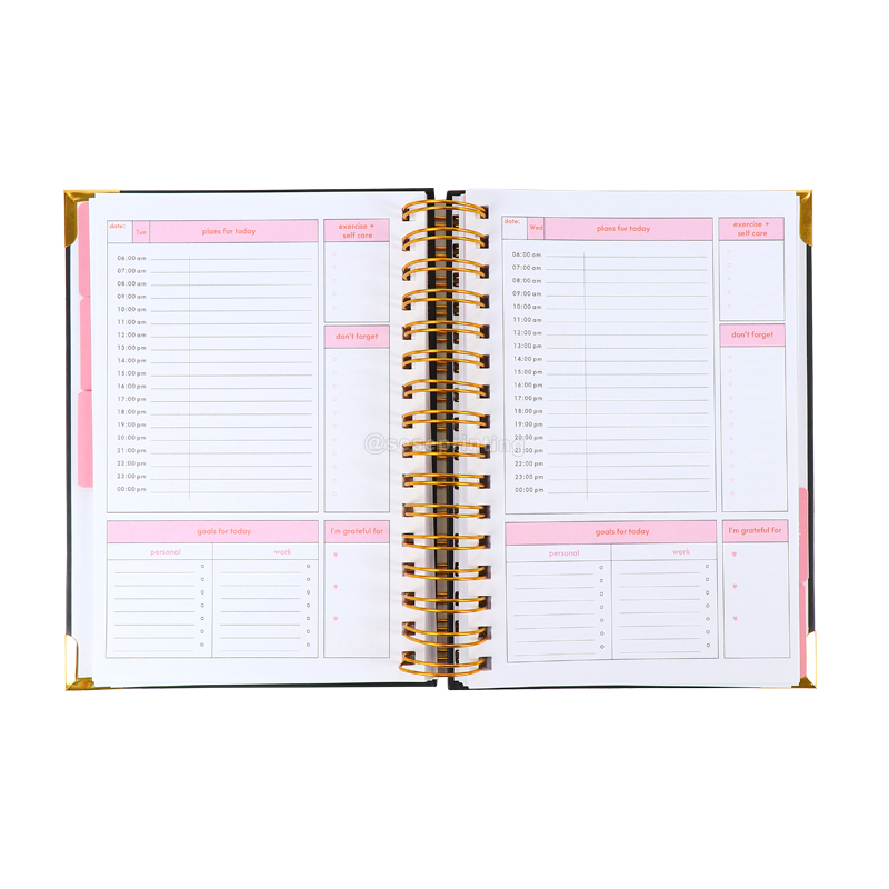 Undated Journal Notebook Custom Weekly Goal Planner Printing 7