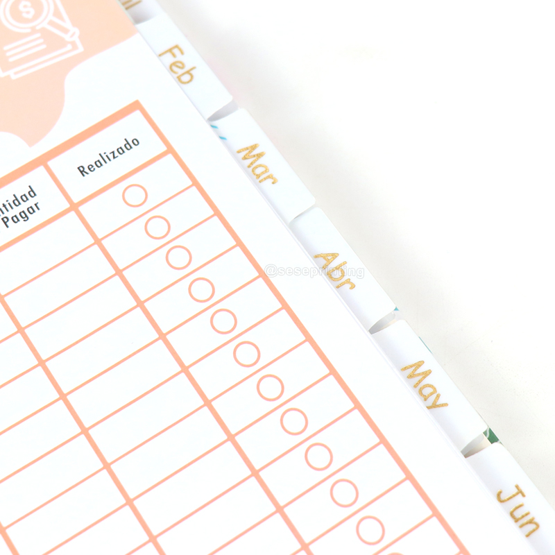 Spiral Journal Custom Printing Notebook Daily Agenda Planner 8