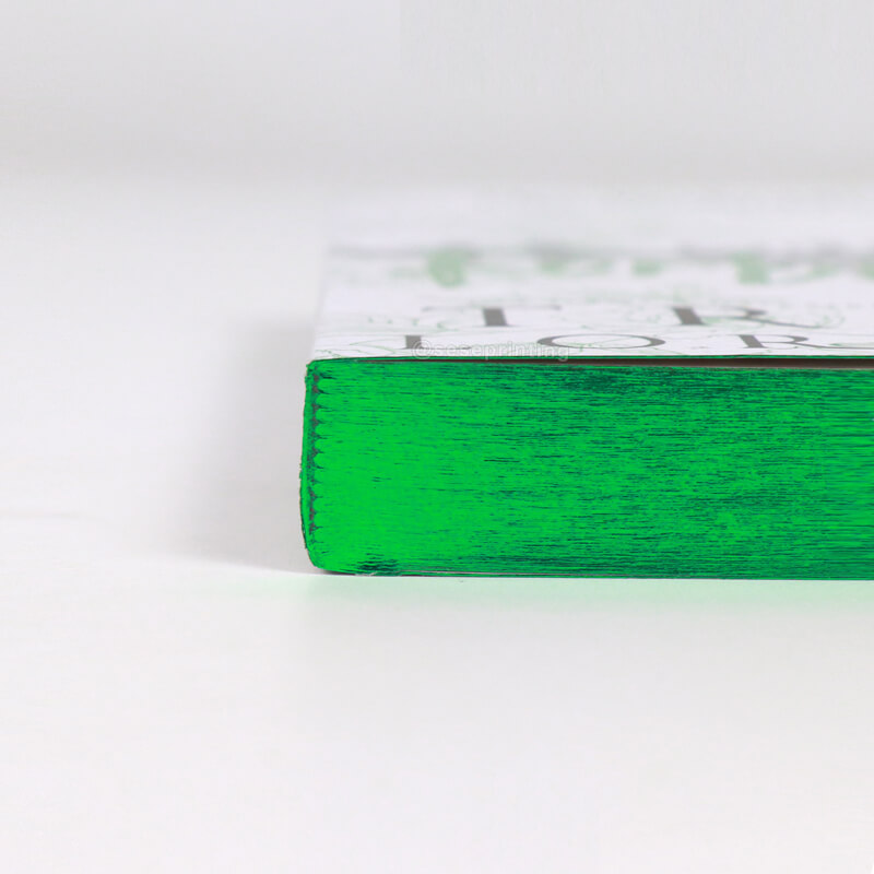 Printing Paperback Book with Green Foiled Edges and Foil on Cover 10