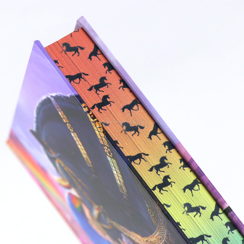 Full Color Printing Hardcover Book with Gradient Sprayed Edges 9