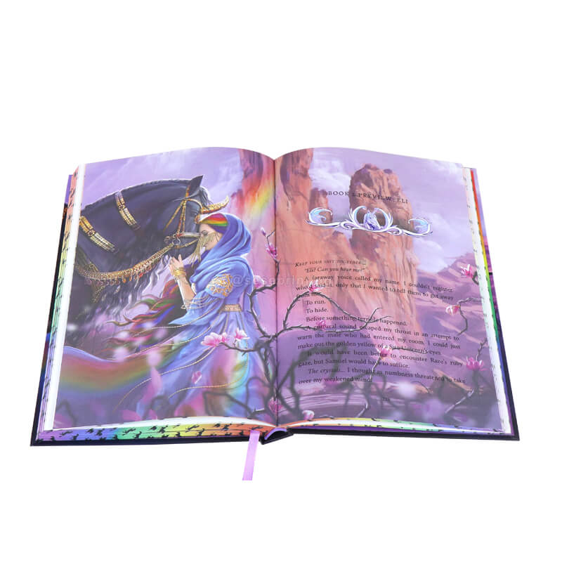 Full Color Printing Hardcover Book with Gradient Sprayed Edges 7