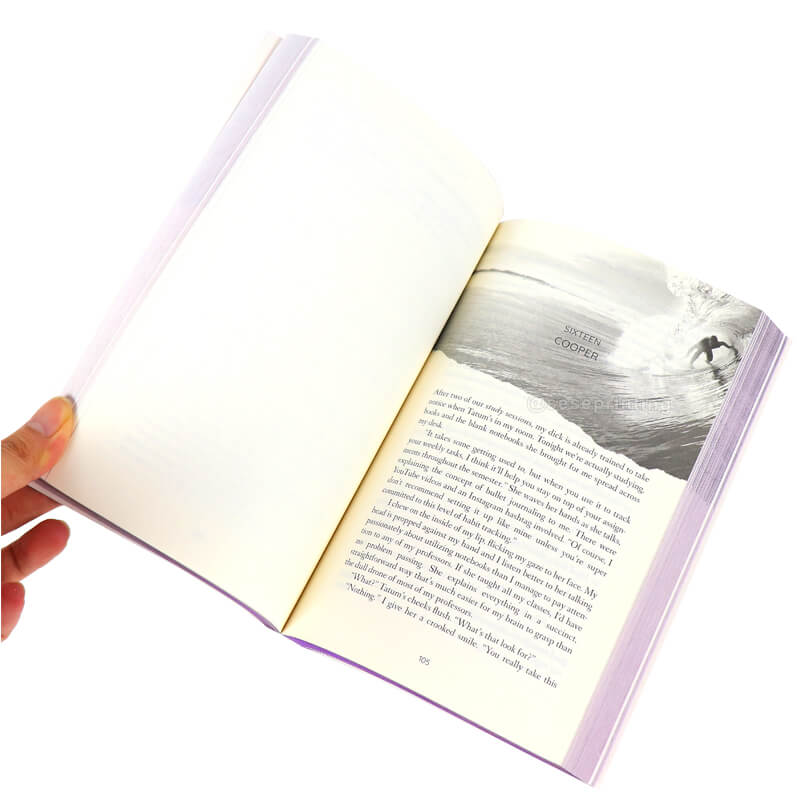 Foiled Cover Paperback Book Printed with Custom Sprayed Edges 7