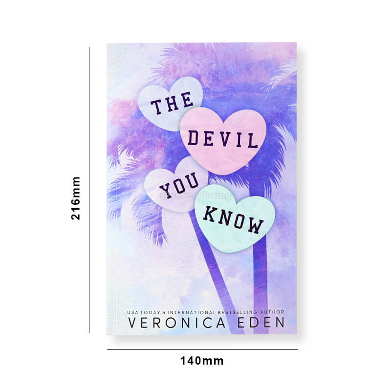 Foiled Cover Paperback Book Printed with Custom Sprayed Edges 6