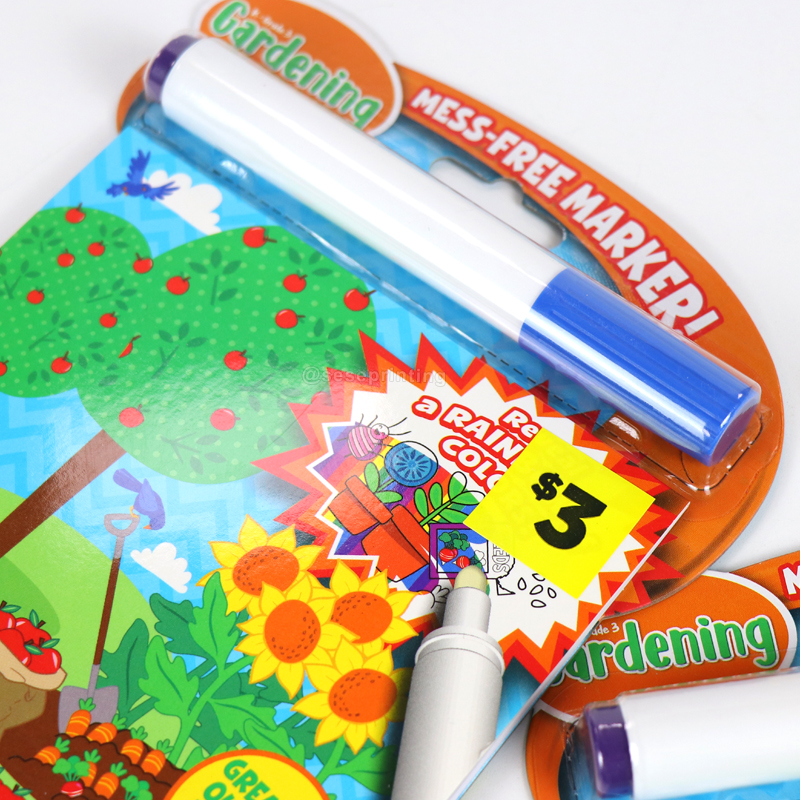 Custom Kid Doodle Drawing Book Printing Magic Water Coloring Book 7