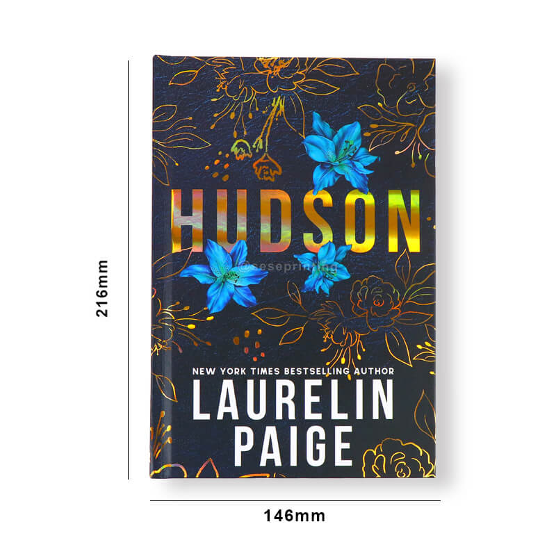 Holographic Gold Foiled Hardcover Book Printing Sprayed Edges 6