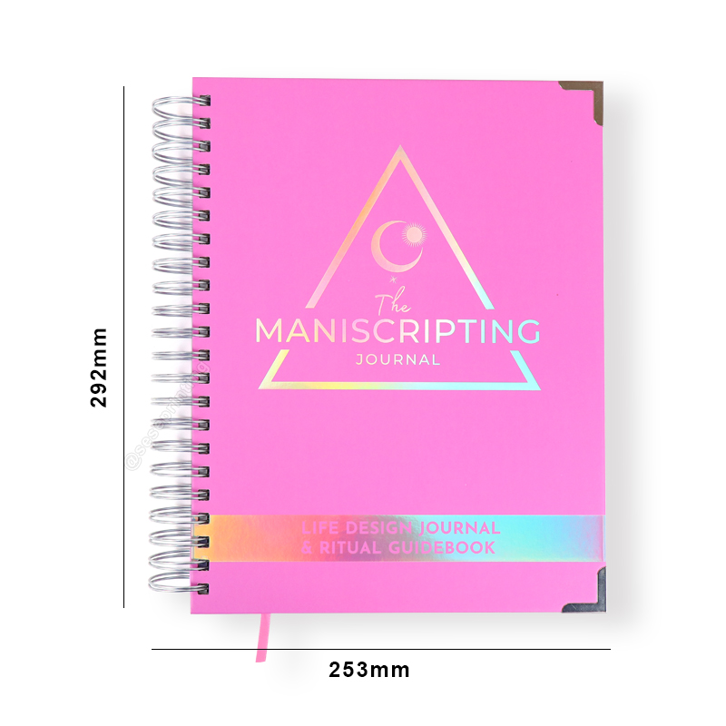 Custom Design Affirmation Journal Printing Spiral Daily Planner 6