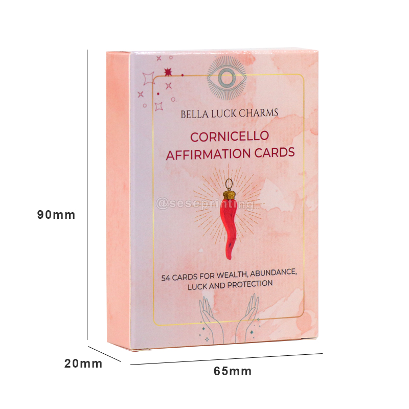 Printing Custom Gold Edges Inspire Positive Affirmation Card 6