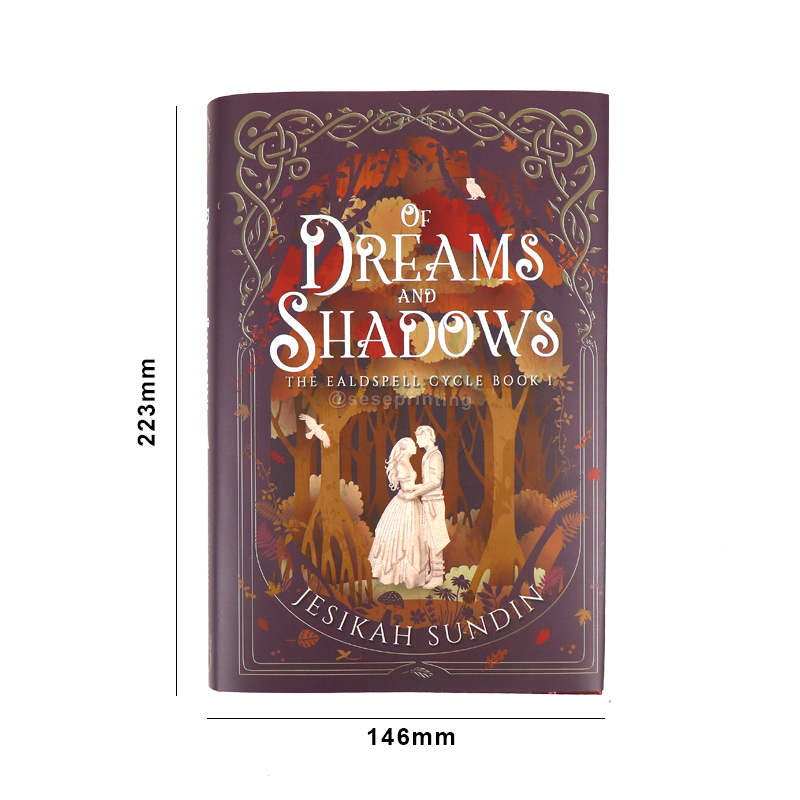 Book Manufacturer Hardcover Sprayed Edges Book with Dust Jacket 6